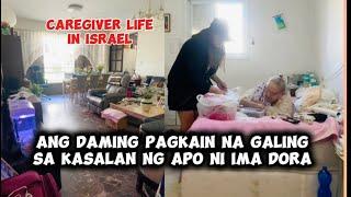 ANG DAMING PAGKAIN GALING SA KASALAN NG APO NI IMA DORA | ISRAEL CAREGIVER