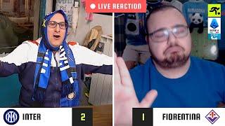 INTER-FIORENTINA 2-1 LIVE REACTION | TIFOSI INTERISTI vs GUFI | TIFOSIAMO