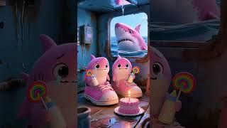 Baby Shark Can’t Function Without Cake  | Ocean Drama Unfolds #shark #whale #ocean #shorts