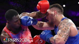 USA's Joshua Edwards falls to Italy's Diego Lenzi in Olympic debut | Paris Olympics | NBC Sports