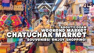 Enjoy buying souvenirs! Chatuchak Weekend market , about 11:00AM