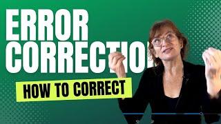 Error correction in English teaching - Part 3 - How to correct