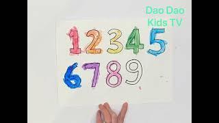 Super Speedy Numbers Coloring | 1 to 10 | Learn Numbers | Learn Colors | Dao Dao Kids TV