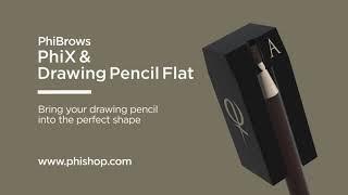 How to use PhiBrows Microblading PhiX Sharpener For Drawing Pencil Flat Phi Academy