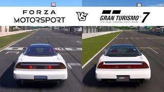 Forza Motorsport vs Gran Turismo 7 - 1992 Honda NSX Type R - FM8 vs GT7 Comparison