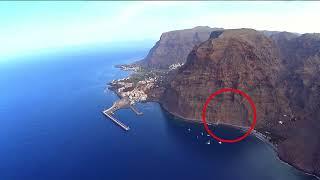 spektakulärer Felssturz - Felsabbruch in Valle Gran Rey auf La Gomera