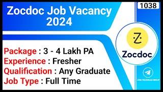 Zocdoc Job Vacancy 2024 | Full Time Jobs | Executive Assistant Jobs | MNC Jobs