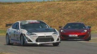 New Toyota GT86 TURBO vs McLaren MP4-12C