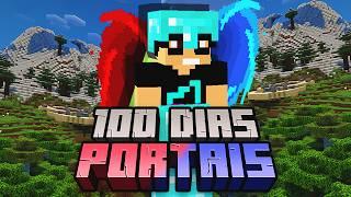 SOBREVIVI 100 DIAS COM PORTAIS DIMENSIONAIS NO MINECRAFT - O FILME