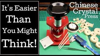 How to install an Acrylic Watch Crystal using a Chinese Crystal Press. Watchmaking Tools.