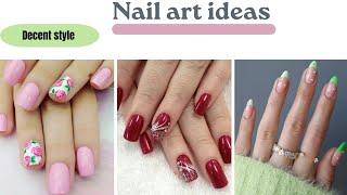 nail art designs/ Easy nail art/ nail art ideas/ decent style