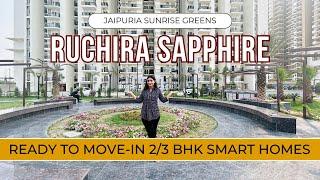 Ready To Move-In 2/3 BHK Smart Homes For Sale in Ruchira Sapphire | NH-24 Jaipuria Sunrise Greens