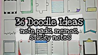DOODLE IDEAS (note pads, memos & sticky notes) || Pauline's Diary