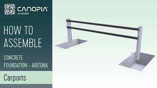 How To Make Concrete Footing For Carport Kit | Canopia by Palram