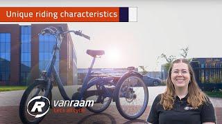 Unique riding characteristics of the Midi tricycle