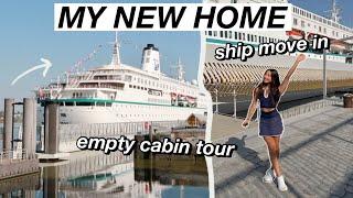 SHIP MOVE IN VLOG +  EMPTY CABIN TOUR! | Semester at Sea 2023