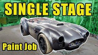 INSANE Single Stage Paint Job Shelby Cobra in 12 minutes - Satisfying Time-lapse