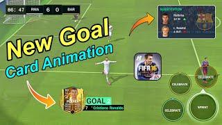 FIF4 16 Mobile | New Update!! Goal Card Animation & Substitution English | EA FC24 Update 2023