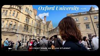 My first week at Oxford University// Oxford law student vlog