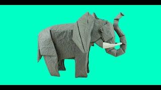 origami elephant by quentin trollip - tutorila