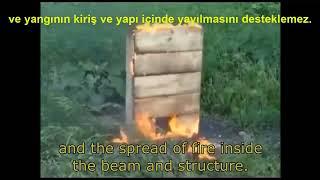 EGIM AHŞAP EVLERİNİN YANGIN TESTİ - FIRE TEST OF EGIM WOODEN HOUSES