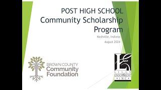 2024 Post High School Scholarship Application