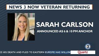 Sarah Carlson returns to the News 3 Now team after overcoming epilepsy diagnosis