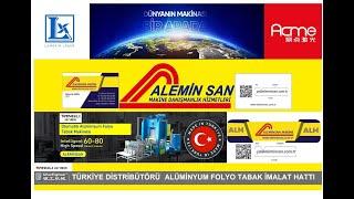 ALÜMİNYUM FOLYO TEPSİ VE TABAK MAKİNESİ