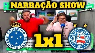 NARRAÇÃO E REAÇÕES SHOW DO BAHIA - CRUZEIRO 1X1 BAHIA [ BRASILEIRÃO SÉRIE A 2024 ]