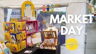 MARKET DAY - a rainy illustration market stall - An Illustrator’s Daily(ish) Vlog 317