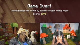 IShowSpeed & Kai Cenat DIED By The Ender Dragon After 13 Hours Of Progress