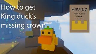 How to get the Missing Crown in obby but you're a bird