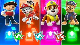 rider - Marshall - Rubble - chase !! Tiles hop game #pawpatrol #tileshopgame