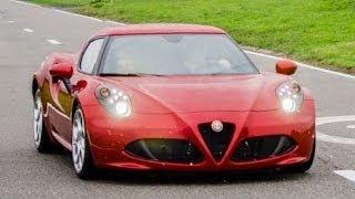 New Alfa Romeo 4C on the road ! Start up and drive