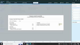 Tally Prime - How to create Company