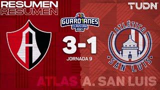 Resumen y goles | Atlas 3-1 Atl San Luis | Torneo Guard1anes 2021 Liga Mx - J9 | TUDN