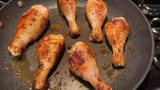 Pan Fried Chicken Drumsticks