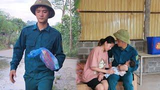 The joy of the militiaman when he found the two children and the single mother-Lý Thị Hằng