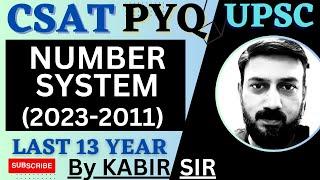 CSAT Number System, PYQ Topic Solved paper, UPSC IAS Prelims 2023