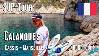 SUP-Tour: Im Calanques NP zwischen Cassis und Marseille, eine der schönsten Touren Frankreichs. 8km