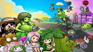 Plants Vs Zombies Girl Gatling Pea Mod Gameplay