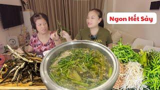 Đại tiệc cá kèo chấm nắm me & lẩu tại nhà và cái kết … sạch trơn!