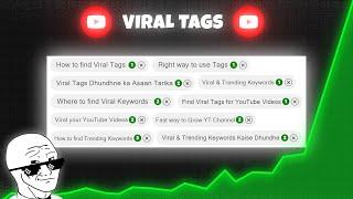 How to Find Best Viral Tags For YouTube Videos 2025! (100% Working)