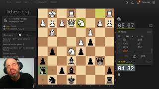 GM Ben Finegold plays 10 minute, 3 minute, and 5 minute on lichess.org  -- #24