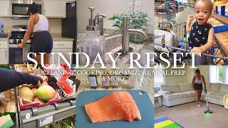 SUNDAY RESET Organize & Clean with Me, Cooking, Grocery Shopping, Meal Prep & More