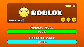 Я создал уровень Geometry Dash в ROBLOX