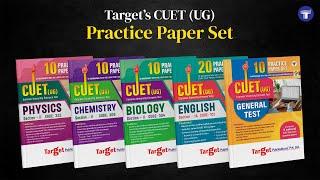 CUET (UG) PCB + English + General Test Practice Papers Set | Target Publications