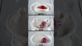 Strawberry 60fps vs 480fps vs 1000fps slow motion study