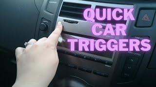 Quick Car Triggers | Pressing Buttons/Clicking Sounds | ASMR No Talking