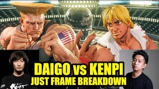 DAIGO vs KENPI : Best Guile vs Best Ken #JustFrameBreakdown